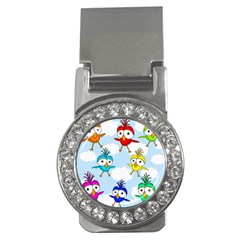 Cute colorful birds  Money Clips (CZ) 