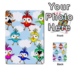 Cute colorful birds  Playing Cards 54 Designs 