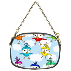 Cute colorful birds  Chain Purses (Two Sides) 