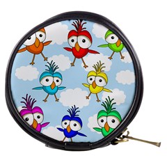 Cute colorful birds  Mini Makeup Bags