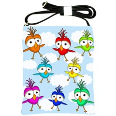 Cute colorful birds  Shoulder Sling Bags