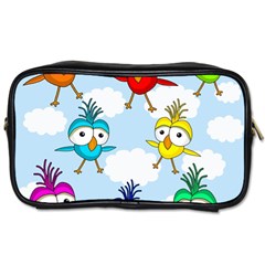 Cute colorful birds  Toiletries Bags 2-Side