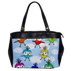 Cute colorful birds  Office Handbags