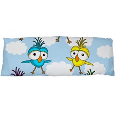 Cute Colorful Birds  Body Pillow Case (dakimakura) by Valentinaart