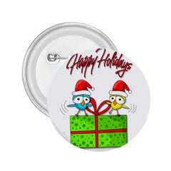 Cute Xmas Birds 2 25  Buttons by Valentinaart