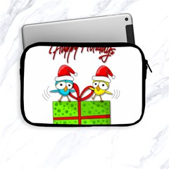 Cute Xmas Birds Apple Ipad Mini Zipper Cases by Valentinaart