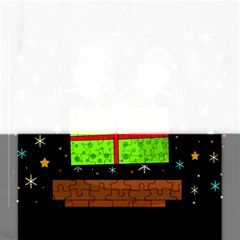 Cute Christmas Birds Rectangular Jigsaw Puzzl by Valentinaart