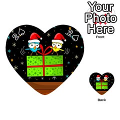 Cute Christmas Birds Playing Cards 54 (heart) 