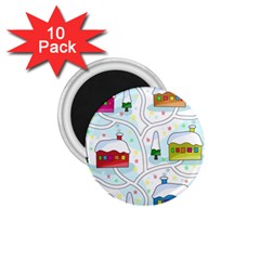 Winter magical landscape 1.75  Magnets (10 pack) 