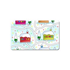 Winter magical landscape Magnet (Name Card)