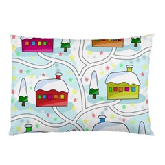 Winter magical landscape Pillow Case