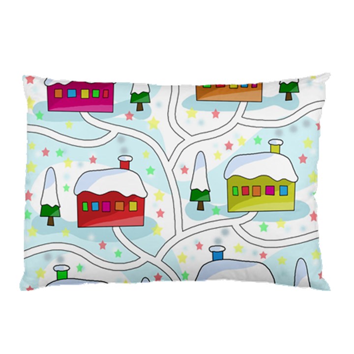 Winter magical landscape Pillow Case (Two Sides)