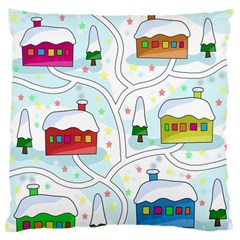 Winter magical landscape Large Cushion Case (One Side)