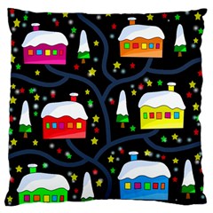 Winter Magical Night Standard Flano Cushion Case (one Side) by Valentinaart