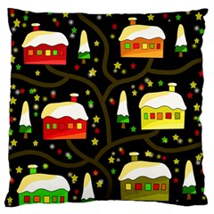 Winter  Night  Large Flano Cushion Case (one Side) by Valentinaart