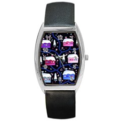 Magical Xmas Night Barrel Style Metal Watch by Valentinaart