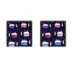 Magical Xmas Night Cufflinks (square) by Valentinaart