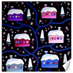 Magical Xmas Night Canvas 20  X 20   by Valentinaart