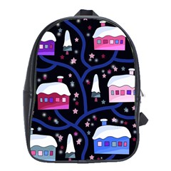 Magical Xmas Night School Bags (xl)  by Valentinaart