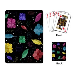 Colorful Floral Design Playing Card by Valentinaart