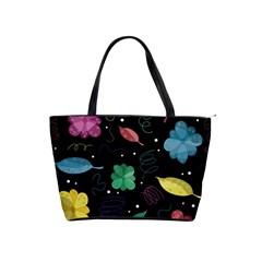 Colorful Floral Design Shoulder Handbags by Valentinaart