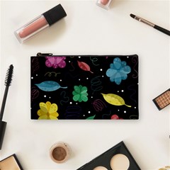 Colorful Floral Design Cosmetic Bag (small)  by Valentinaart