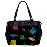 Colorful floral design Office Handbags Front