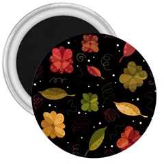 Autumn Flowers  3  Magnets by Valentinaart