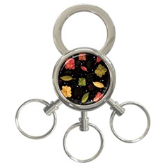 Autumn Flowers  3-ring Key Chains by Valentinaart