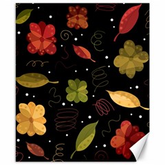 Autumn Flowers  Canvas 8  X 10  by Valentinaart