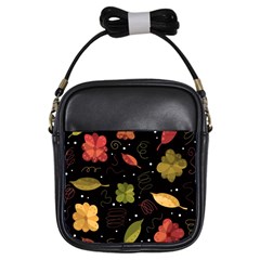 Autumn Flowers  Girls Sling Bags by Valentinaart