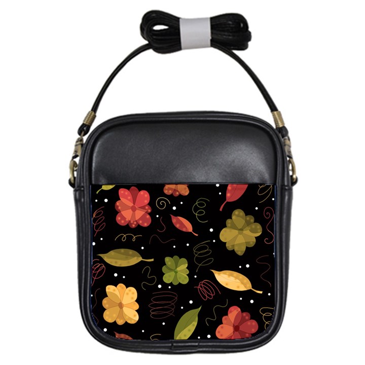 Autumn flowers  Girls Sling Bags