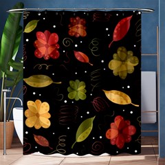 Autumn Flowers  Shower Curtain 60  X 72  (medium)  by Valentinaart