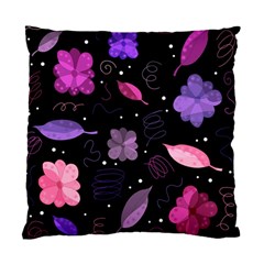 Purple And Pink Flowers  Standard Cushion Case (one Side) by Valentinaart