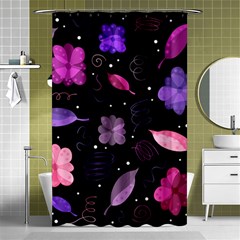 Purple And Pink Flowers  Shower Curtain 48  X 72  (small)  by Valentinaart