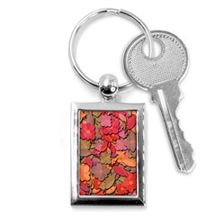 Beautiful Floral Design Key Chains (rectangle)  by Valentinaart