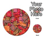 Beautiful floral design Multi-purpose Cards (Round)  Back 4