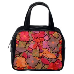 Beautiful Floral Design Classic Handbags (one Side) by Valentinaart