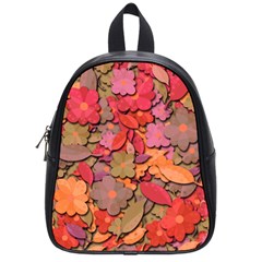 Beautiful Floral Design School Bags (small)  by Valentinaart