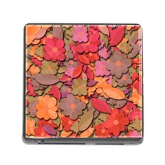 Beautiful Floral Design Memory Card Reader (square) by Valentinaart