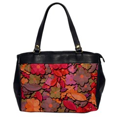 Beautiful Floral Design Office Handbags by Valentinaart