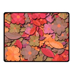 Beautiful Floral Design Fleece Blanket (small) by Valentinaart