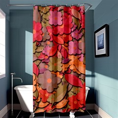 Beautiful Floral Design Shower Curtain 36  X 72  (stall)  by Valentinaart