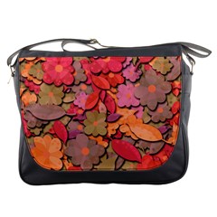 Beautiful Floral Design Messenger Bags by Valentinaart