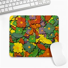 Decorative Flowers Large Mousepads by Valentinaart