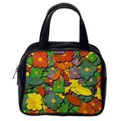 Decorative Flowers Classic Handbags (one Side) by Valentinaart