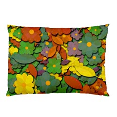 Decorative Flowers Pillow Case by Valentinaart