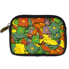 Decorative Flowers Digital Camera Cases by Valentinaart