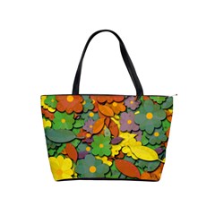 Decorative Flowers Shoulder Handbags by Valentinaart