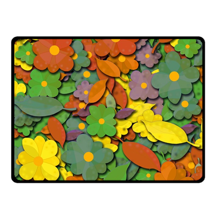 Decorative flowers Fleece Blanket (Small)